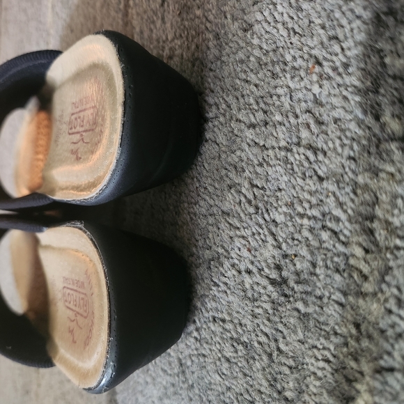 Women's Black Slide Wedge Sandals - Picture 3 of 6